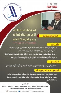 استخدام استطلاعات الراي في اتخاد القرارات ورسم السياسات العامه